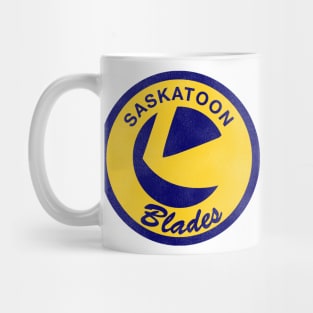 Defunct Saskatoon Blades Hockey Team Mug